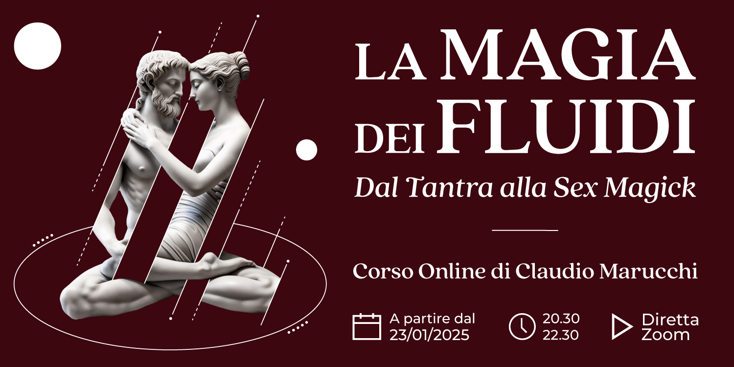 Copertina del corso online La Magia dei Fluidi. Dal Tantra alla Sex Magick di Claudio Marucchi