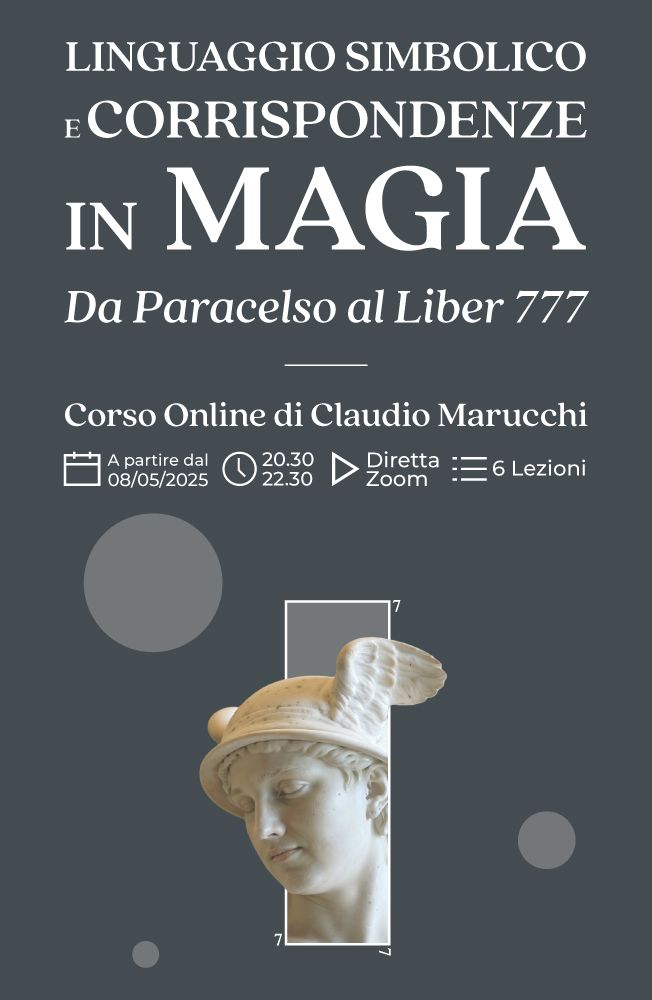 Copertina del corso online Linguaggio simbolico e corrispondenze in magia di Claudio Marucchi