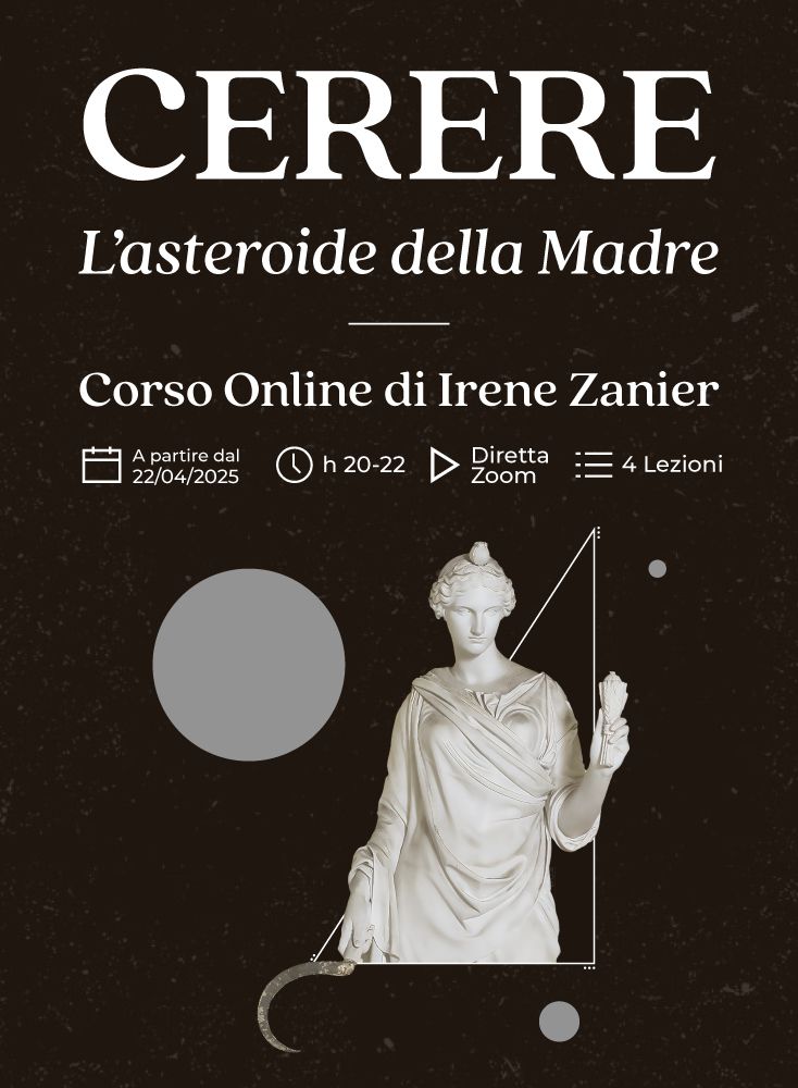 Copertina del corso di astrologia online Cerere- L'asteroide della Madre di Irene Zanier
